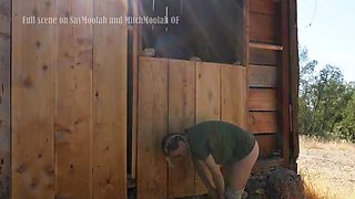 Outdoor Cumwalk Compilation with Blonde Cowgirl Sav Moolah - Facial & Big Ass