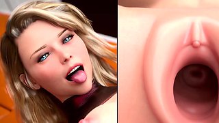 Monster Dildo Streching Tight Pussy To The Limit (Sexgame)