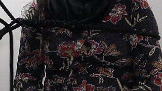 Arab Submissive Housewife Dominated by Big Monster BBC Dildo
