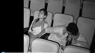THEATER CCTV [censored] MMS STUD LIKING WITH two CHICKS