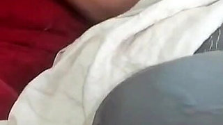 Desi Hindi Aunty Strips and Smokes on Towel