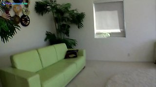 Horny teenage Alexis Love plugs a toy into her delectable clittie