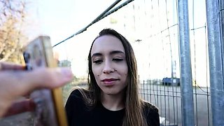 GERMAN SCOUT - Latina Teen Priscila Belini with perfect Tits