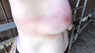 Titslapping World Record Training 2 - Part 17 of 18 - 4230 Hard Slaps in Public