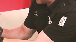 Dick Craving Babes Scene 1: Sexy Busty Brunette Babe Ends up with Her Face Covered in Semen