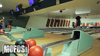 MOFOS - Kinky Brunette Gaby Ortega Turns A Bowling Night Into A Naughty Public Fuck Session