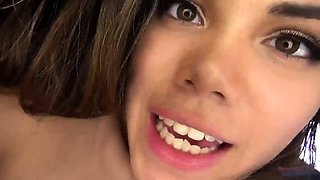 Two Hot Brunettes Eat Pussy, Share A Dick