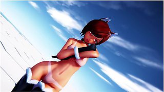Sun-kissed curves in playful animation