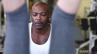 Tiffany Star's Blonde Sweat in a Fierce Interracial Dance