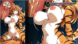 Car Toon In Flora From Twokinds Moaning Loudly, Pussy Destroyed