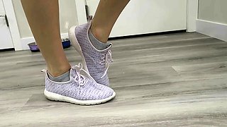 Linsey Dawn solo foot fetish