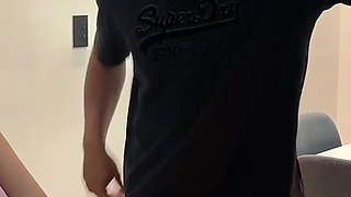 My Stepmother's Best Friend Is Alone at Home and I Fuck Her Until I Cum on Her.