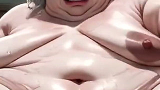 Fat BBW Hairy Bush Masturbation - Wet Hairy Pussy Rubbing & Creamy Orgasm