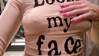 I'm Flashing My Tits in the Fitting Room