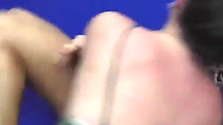 Two Sexy MILF Sluts Wrestling All Over the Gym