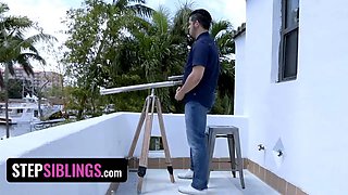 Stepsiblings - stunning black beauty Demi Sutra gets her black vagina tongued and drilled by step-brother