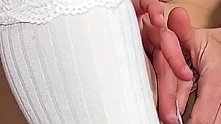 They Shouldn't Leave Her Alone with Stepdad! Innocent Stepdaughter Taboo Pussy Rubbing