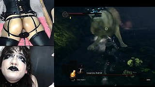 Gaping ass fetish toying from booty slut