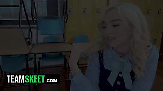 Lexi Lore Gets Hard Fucking Lesson from Old Teachers Donnie Rock and Robby Echo - Rough School Sex, Deep Throat, Doggy Style