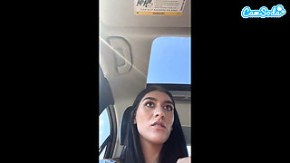 Big Tits College Girl Teen Masturbates in Car Before Class - Almost Gets Caught