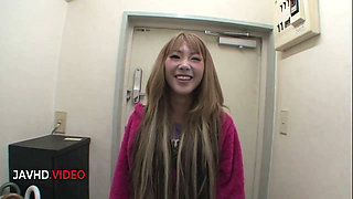 Saki Oshiro's Intimate POV Bathroom Blowjob and Ride