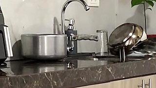 A Beautiful Amateur Couple Shares Kitchen and Have Delicious Morning Sex