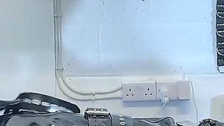 Latex Tease for Locked Cock