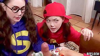 Trick Or Treat! Well Eat Your Cock Straight From The Candy Bow