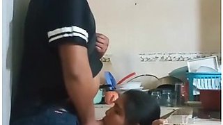 Maid Fucked In The Kitchen (we Almost Got Caught By My Wife) With Sexo Oral