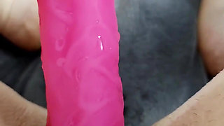 Redhead Fucks Pussy in Front of Mirror Talking Dirty Squirting