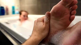 Hot brunette prensley foot fetish sex