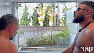 Changing Couples in Daylight Four People and a Lot of Naughtiness in a Bathroom