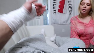 Lucky Kay Love Helps Injured Stepson Cum