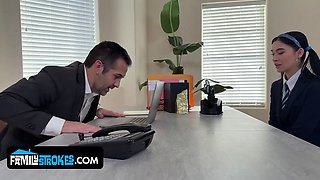 Bratty stepmother aderes quin gets punished by stepdaughter delilah dagger