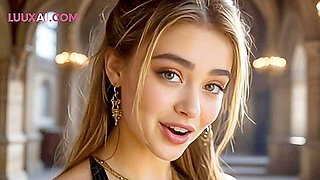 Duo of Lustful AI Created Women Enjoy Intimate Fun in a Palace Setting