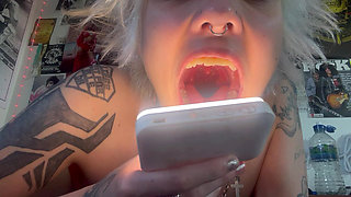 Mouth Tour Goth Girl No Makeup