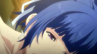 Tender maid guides shy virgin boy into a steamy bath