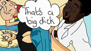 Family guy cartoon parody - You're gonna take this dick Mrs Brown and Quagmire takes his wife to the big dick doctor