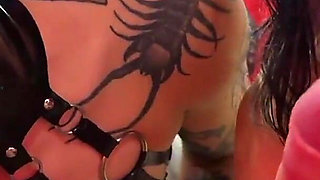 Fangs Out 1: Red Room Cock Biting POV with Mistress Ae & Miss Flora