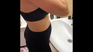 Stepmom fucks her wet pussy with a big toy