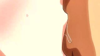 Messy first time with blushing girl and thick creamy finish