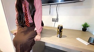 School se aate he horny girlfriend ke Sath rough sex kiya