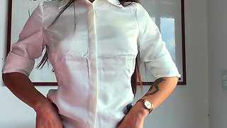 Carolina Guerrero Naughty Secretary Seduces Boss Cock