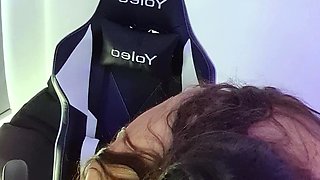 Stacked brunette goes solo toys and masturbation