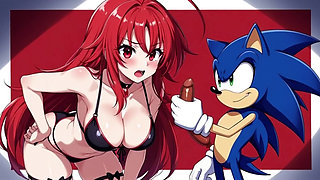 Provocative game in animated scene