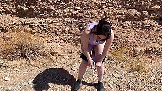 Outdoor pee hiking compilation