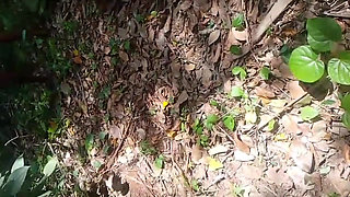 The Wife Got Fucked by Someone Who Came to Clean the Garden While Husband Was at Work