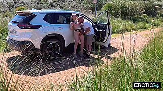 German Grandpa Meets a Hot Blonde for an Unforgettable Outdoor Hookup