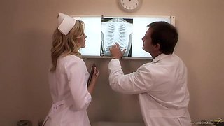 Hot Nurse With Doctor: Blowjob, Doggy  Cowgirl Porn