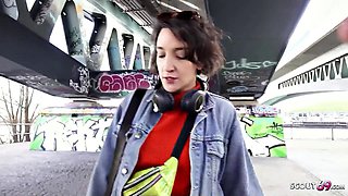 German Scout Casting: Hardcore Anal Pounding and Rimjob for French Petite Lena F